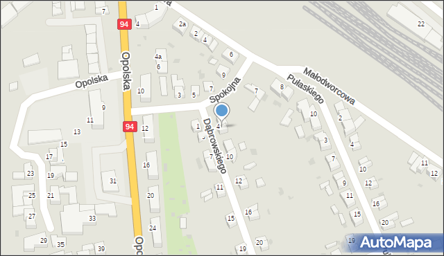 Oława, Dąbrowskiego Henryka, gen., 4-6, mapa Oława