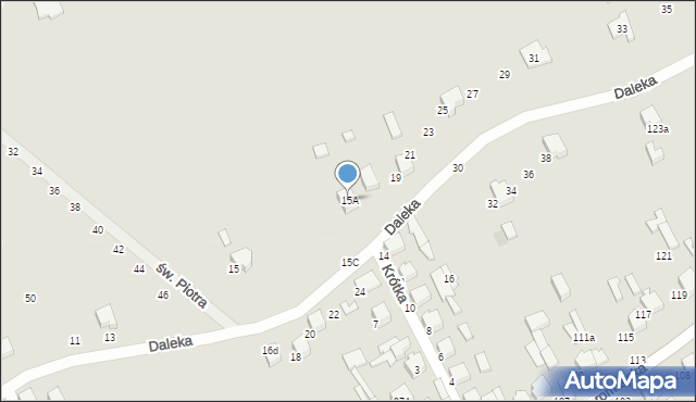 Opoczno, Daleka, 15A, mapa Opoczno