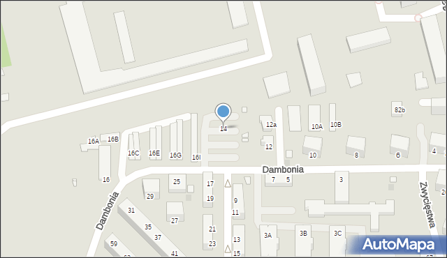 Opole, Dambonia Alojzego, 14, mapa Opola