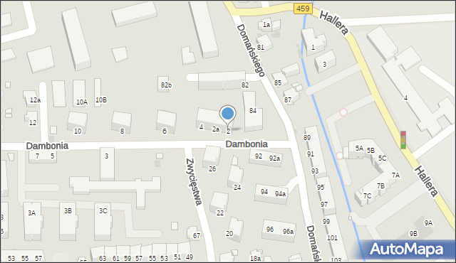 Opole, Dambonia Alojzego, 2, mapa Opola