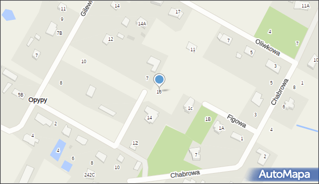 Opypy, Daktylowa, 16, mapa Opypy