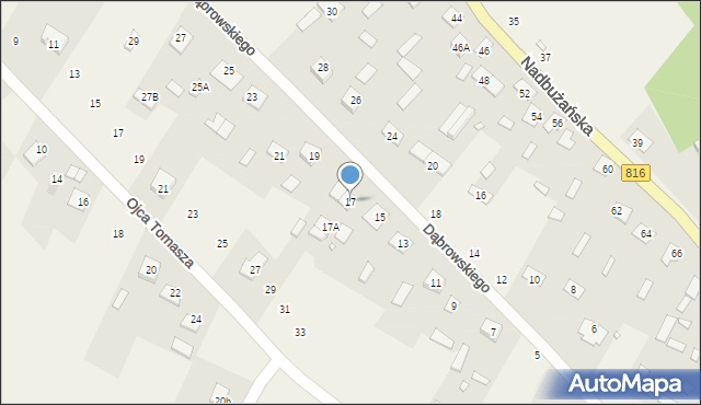 Orchówek, Dąbrowskiego Jarosława, gen., 17, mapa Orchówek