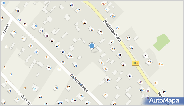 Orchówek, Dąbrowskiego Jarosława, gen., 36b, mapa Orchówek