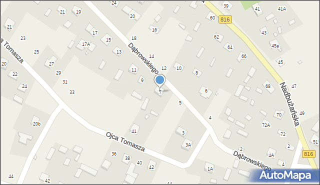 Orchówek, Dąbrowskiego Jarosława, gen., 7, mapa Orchówek