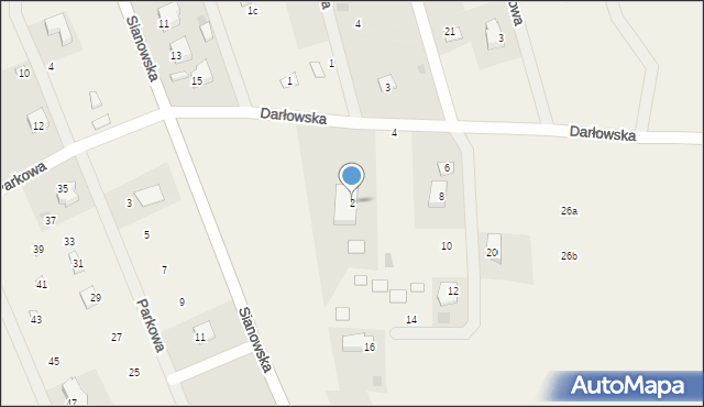 Osieki, Darłowska, 2, mapa Osieki