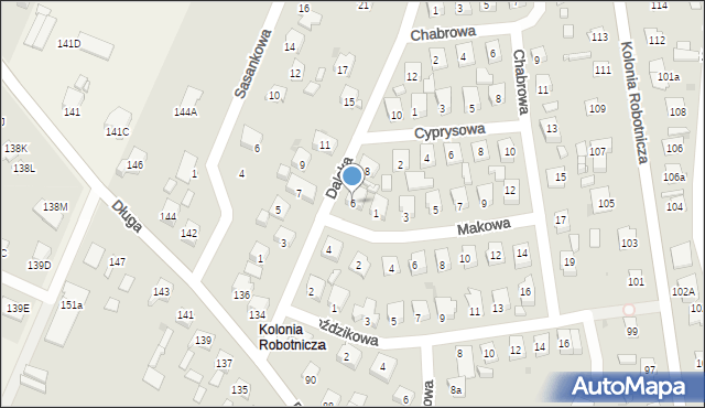 Ostrowiec Świętokrzyski, Daleka, 6, mapa Ostrowiec Świętokrzyski