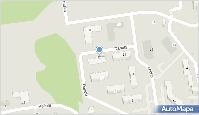 Otwock, Danuty, 12, mapa Otwock