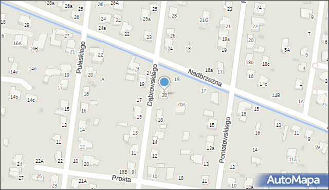 Ożarów Mazowiecki, Dąbrowskiego Henryka, gen., 20, mapa Ożarów Mazowiecki