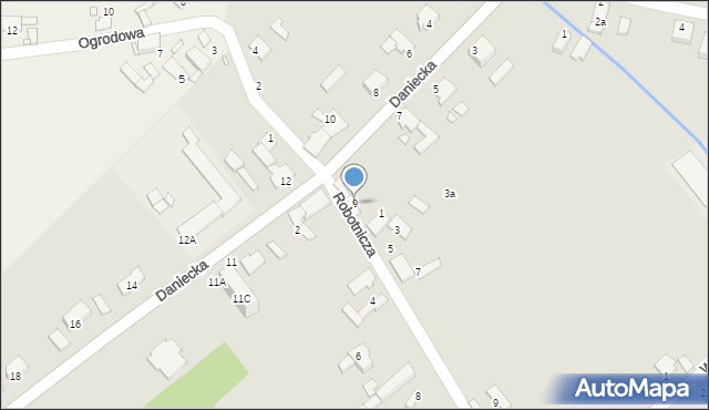 Ozimek, Daniecka, 9, mapa Ozimek