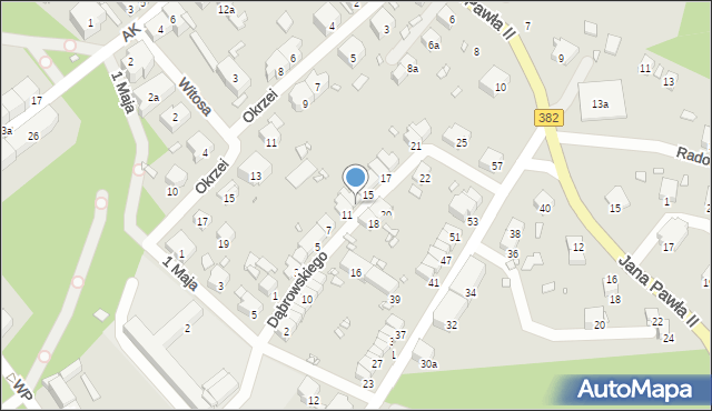 Paczków, Dąbrowskiego Henryka, gen., 13, mapa Paczków