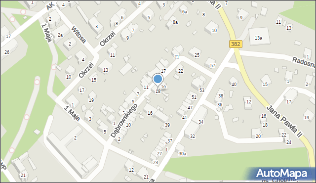 Paczków, Dąbrowskiego Henryka, gen., 18, mapa Paczków