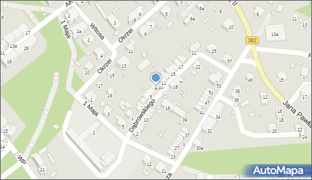 Paczków, Dąbrowskiego Henryka, gen., 7, mapa Paczków