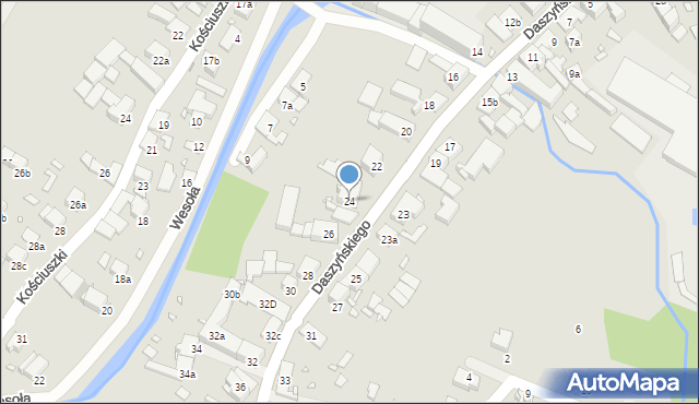 Paczków, Daszyńskiego Ignacego, 24, mapa Paczków