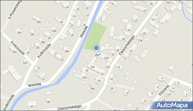 Paczków, Daszyńskiego Ignacego, 30b, mapa Paczków