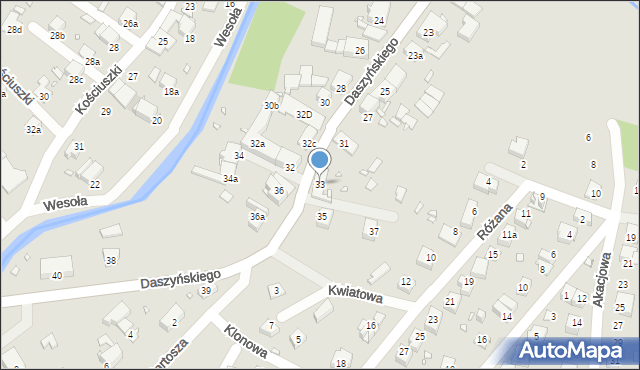 Paczków, Daszyńskiego Ignacego, 33, mapa Paczków