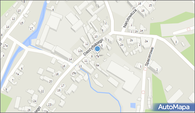 Paczków, Daszyńskiego Ignacego, 7a, mapa Paczków