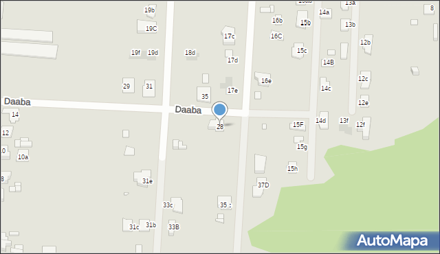 Piekary Śląskie, Daaba Janusza, 28, mapa Piekary Śląskie