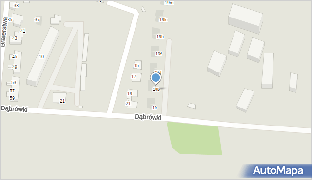 Piekary Śląskie, Dąbrówki, 19b, mapa Piekary Śląskie