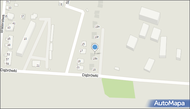 Piekary Śląskie, Dąbrówki, 19c, mapa Piekary Śląskie