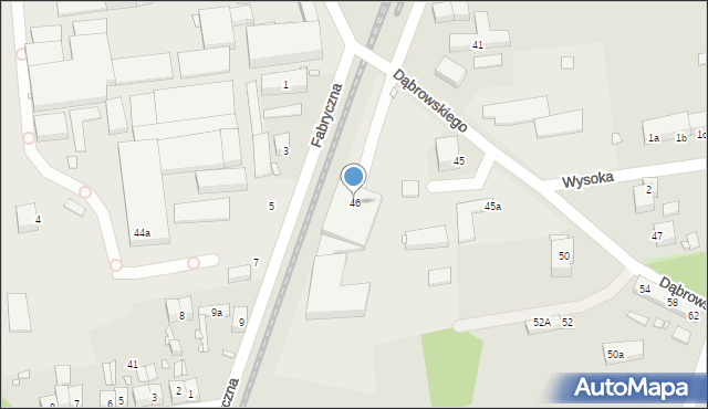 Pieńsk, Dąbrowskiego Henryka, gen., 46, mapa Pieńsk