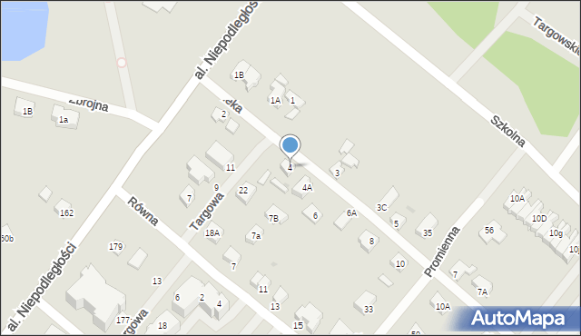 Piła, Daleka, 4, mapa Piły