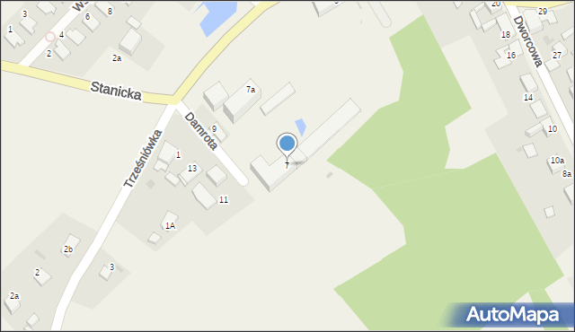 Pilchowice, Damrota, 7, mapa Pilchowice