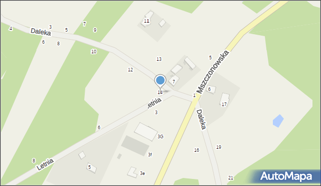Piotrkowice, Daleka, 14, mapa Piotrkowice