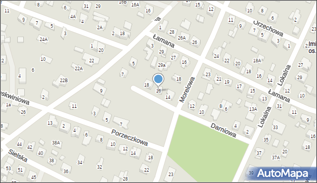 Płock, Darniowa, 16, mapa Płock