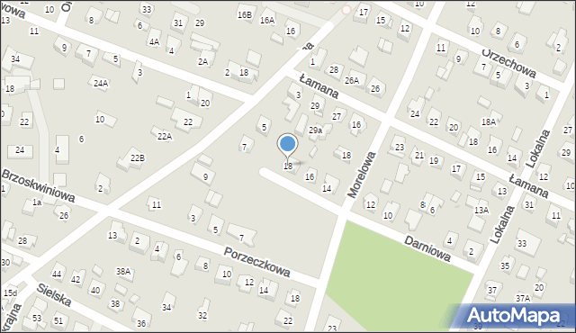 Płock, Darniowa, 18, mapa Płock