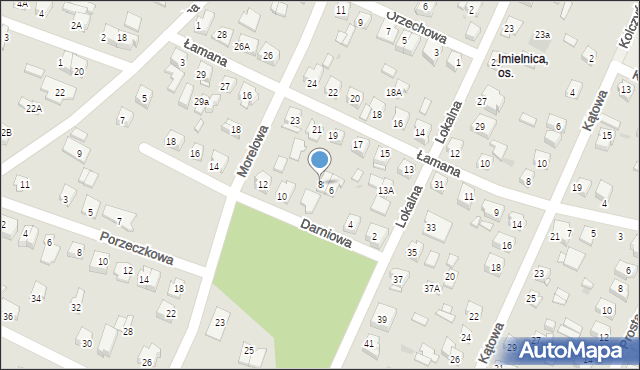 Płock, Darniowa, 8, mapa Płock