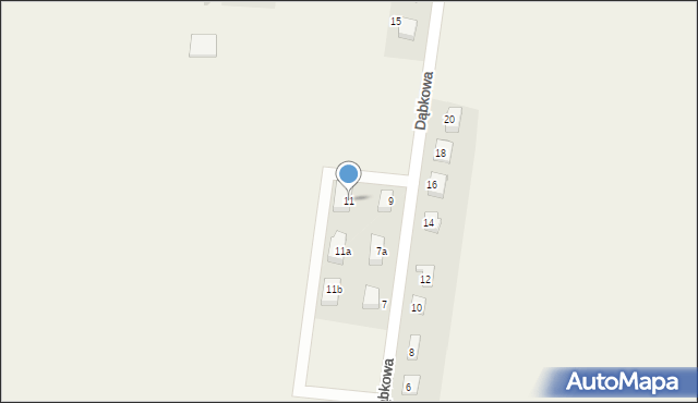 Pniówek, Dąbkowa, 11, mapa Pniówek