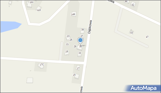 Pniówek, Dąbkowa, 35, mapa Pniówek