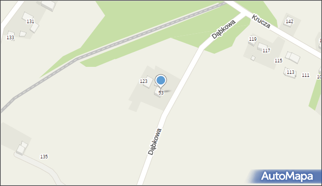 Pniówek, Dąbkowa, 53, mapa Pniówek