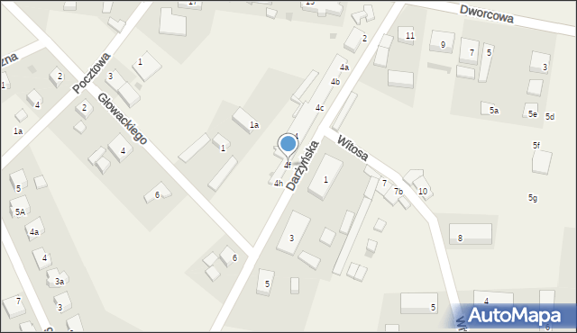 Potęgowo, Darżyńska, 4f, mapa Potęgowo