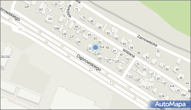 Poznań, Dąbrowskiego Henryka, gen., 231, mapa Poznania