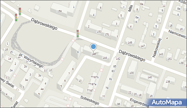 Poznań, Dąbrowskiego Henryka, gen., 146, mapa Poznania