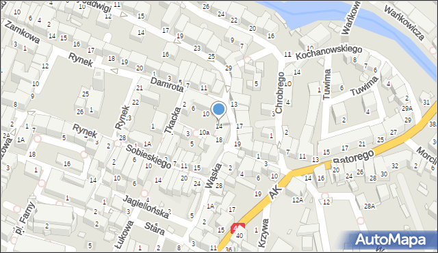 Prudnik, Damrota, 14, mapa Prudnik