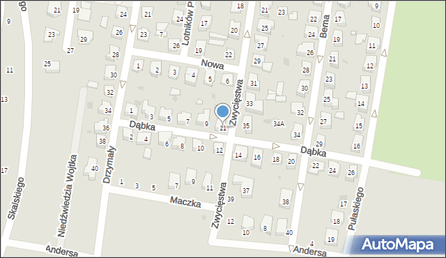 Pruszcz Gdański, Dąbka, płk., 11, mapa Pruszcz Gdański