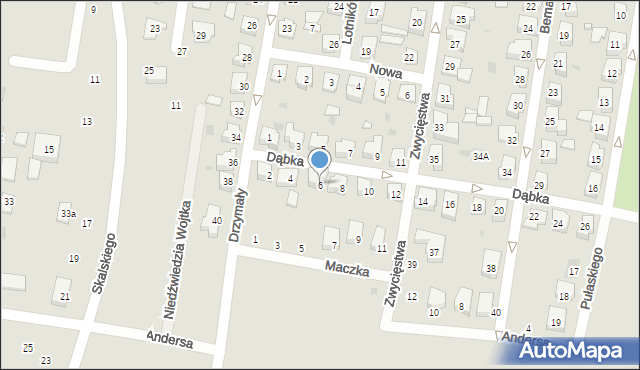 Pruszcz Gdański, Dąbka, płk., 6, mapa Pruszcz Gdański