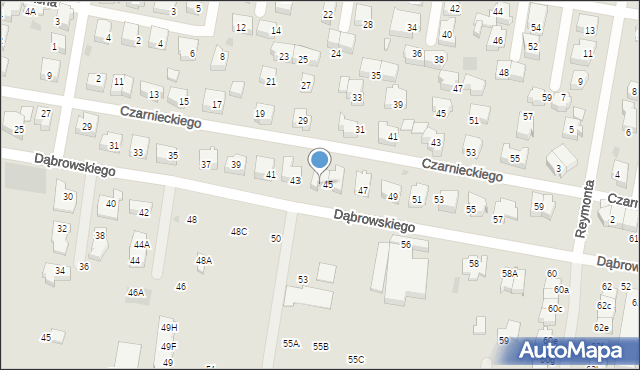 Pruszcz Gdański, Dąbrowskiego Jarosława, gen., 45A, mapa Pruszcz Gdański