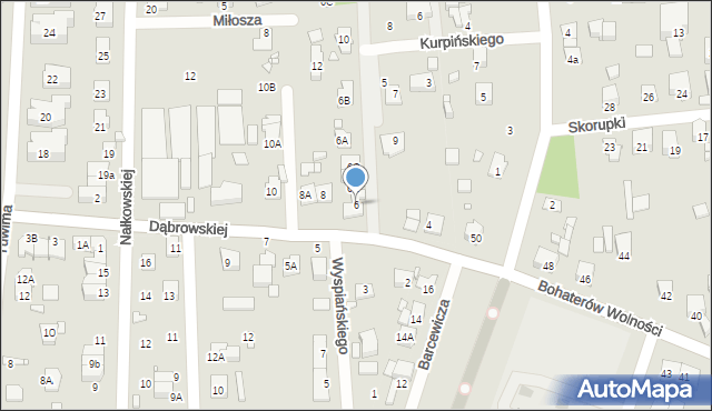 Pruszków, Dąbrowskiej Marii, 6, mapa Pruszków