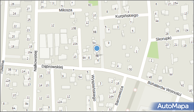Pruszków, Dąbrowskiej Marii, 6E, mapa Pruszków