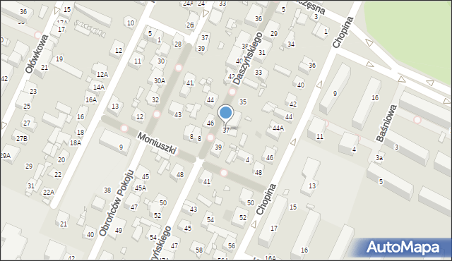 Pruszków, Daszyńskiego Ignacego, 37, mapa Pruszków