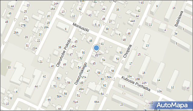 Pruszków, Daszyńskiego Ignacego, 43, mapa Pruszków