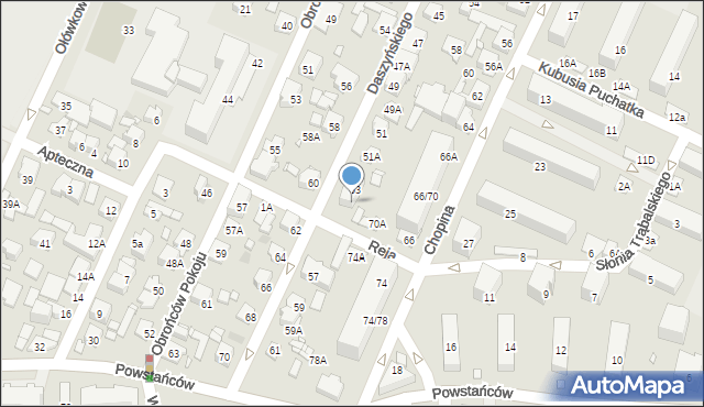 Pruszków, Daszyńskiego Ignacego, 55, mapa Pruszków