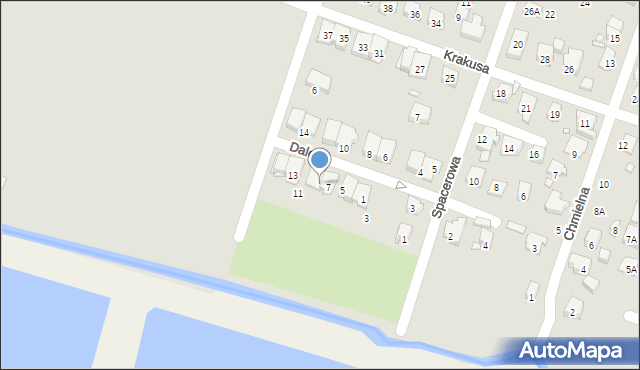 Pruszków, Daleka, 9, mapa Pruszków
