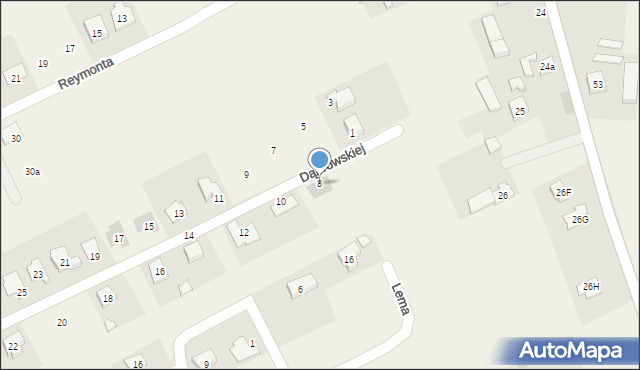 Pruszków, Dąbrowskiej Marii, 8, mapa Pruszków