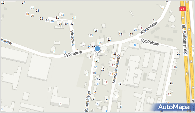 Przemyśl, Dąbrowskiego Henryka, gen., 16, mapa Przemyśla