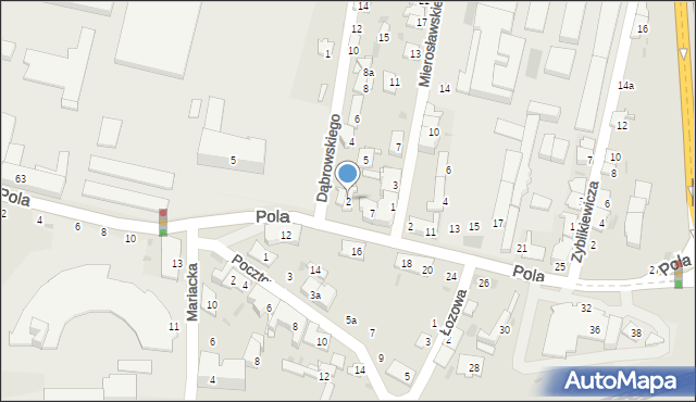 Przemyśl, Dąbrowskiego Henryka, gen., 2, mapa Przemyśla