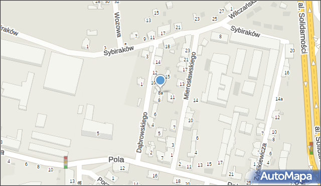 Przemyśl, Dąbrowskiego Henryka, gen., 8a, mapa Przemyśla